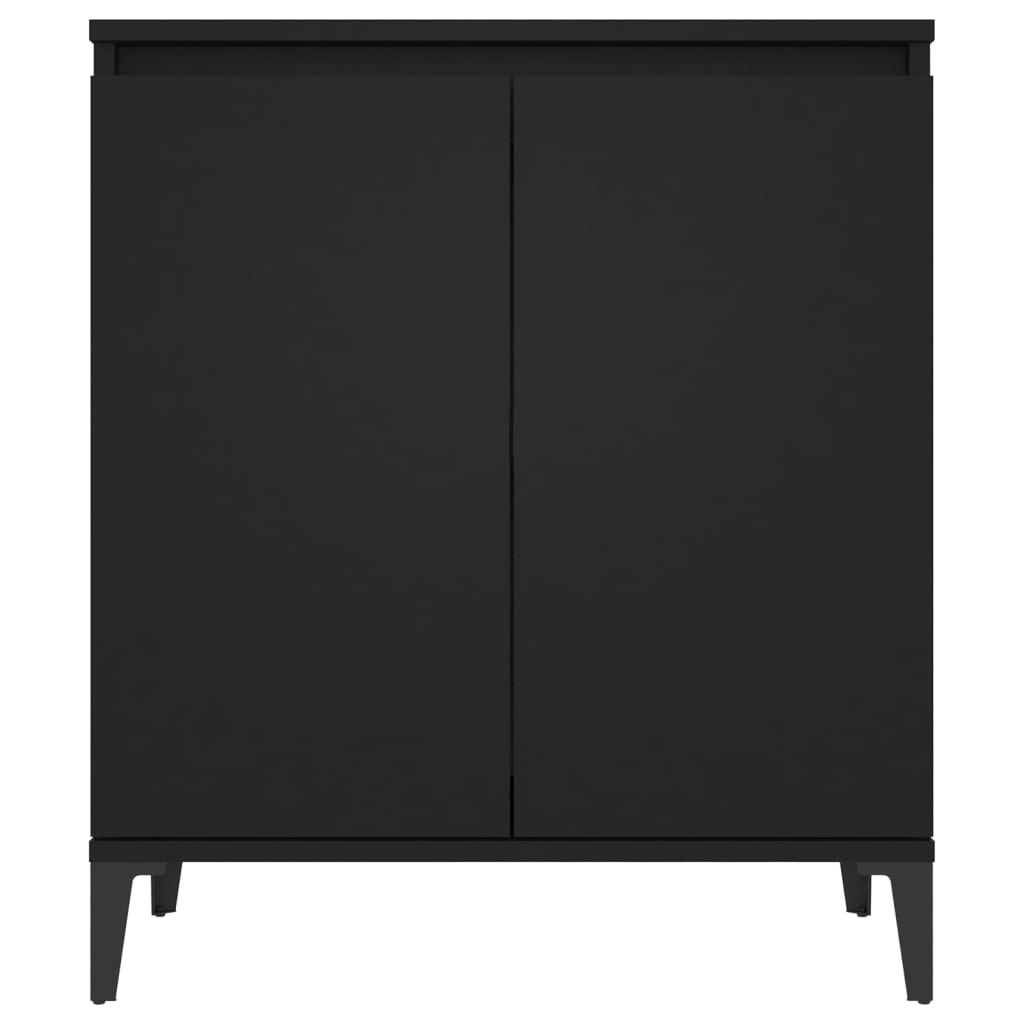 Credenza Nera 60x35x70 cm in Legno Multistrato 806077