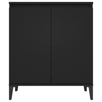 Credenza Nera 60x35x70 cm in Legno Multistrato 806077