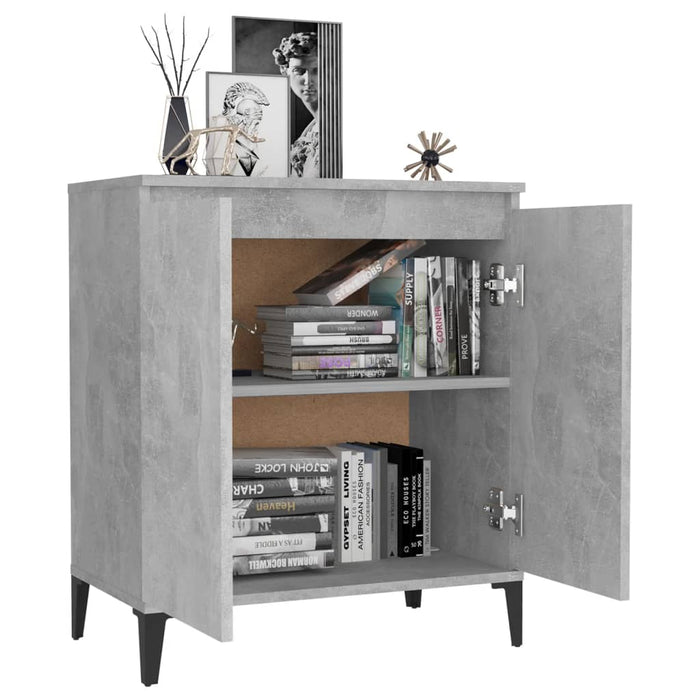 Credenza Grigio Cemento 60x35x70 cm in Truciolato 806080