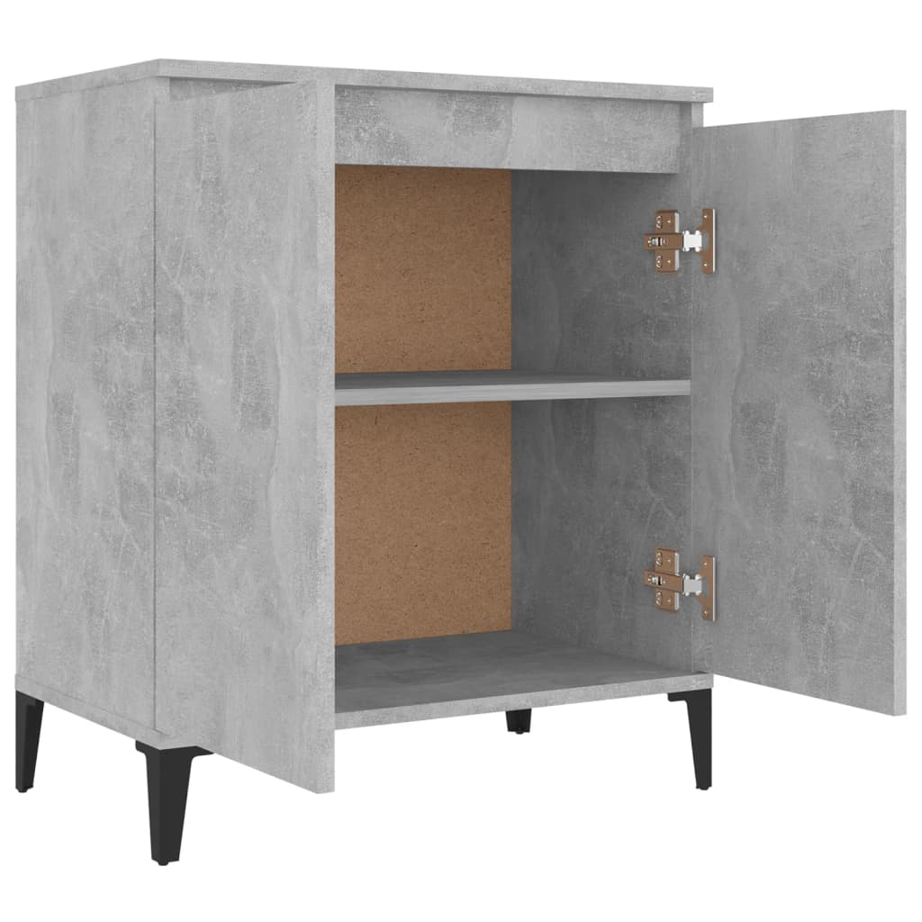 Credenza Grigio Cemento 60x35x70 cm in Truciolato 806080