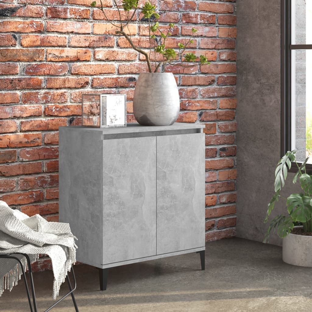 Credenza Grigio Cemento 60x35x70 cm in Truciolato 806080