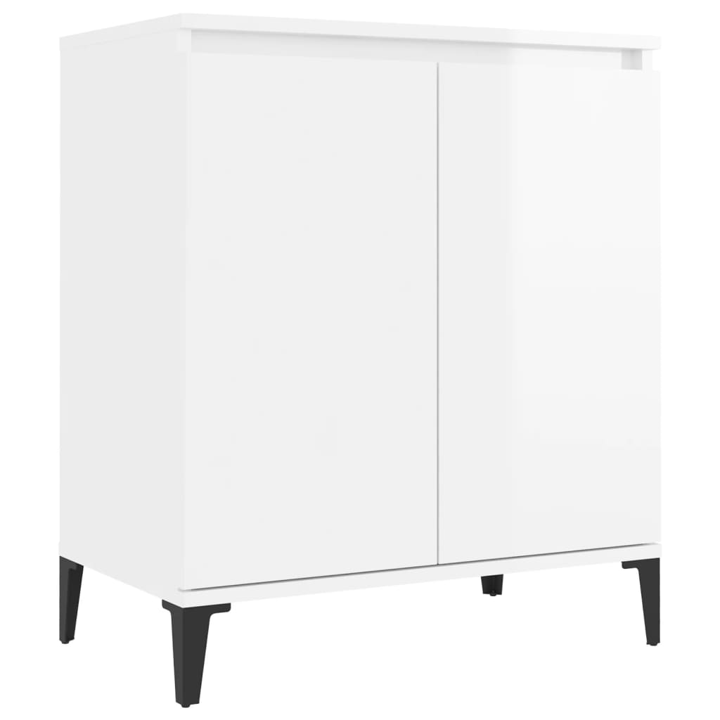 Credenza Bianco Lucido 60x35x70 cm in Truciolato cod mxl 6667