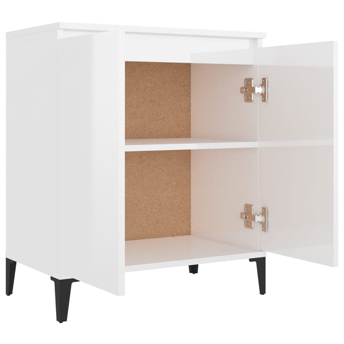 Credenza Bianco Lucido 60x35x70 cm in Truciolato cod mxl 6667