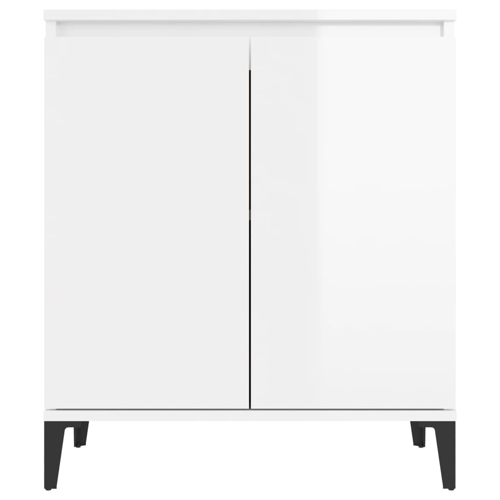 Credenza Bianco Lucido 60x35x70 cm in Truciolato cod mxl 6667