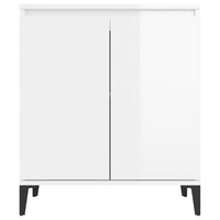 Credenza Bianco Lucido 60x35x70 cm in Truciolato cod mxl 6667