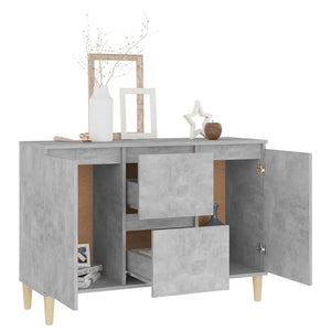 Credenza Grigio Cemento 103,5x35x70 cm in Truciolato