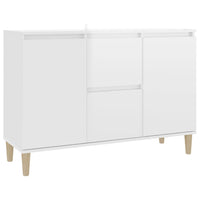 Credenza Bianco Lucido 103,5x35x70 cm in Truciolato