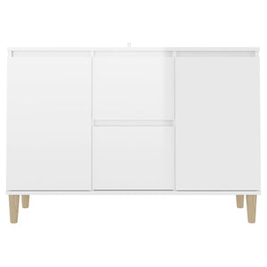 Credenza Bianco Lucido 103,5x35x70 cm in Truciolato