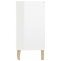 Credenza Bianco Lucido 103,5x35x70 cm in Truciolato