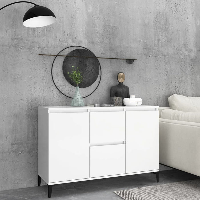 Credenza Bianca 104x35x70 cm in Truciolato 806112