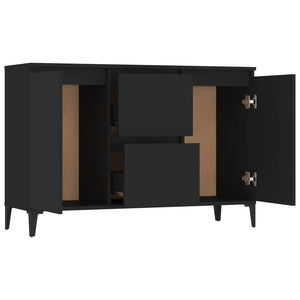 Credenza Nera 104x35x70 cm in Truciolato