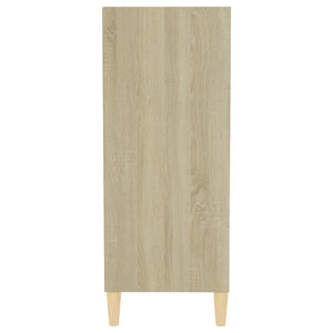 Credenza Bianco e Rovere Sonoma 57x35x90 cm in Truciolato cod mxl 9582