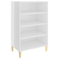 Credenza Bianco Lucido 57x35x90 cm in Truciolato cod mxl 65693