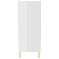 Credenza Bianco Lucido 57x35x90 cm in Truciolato