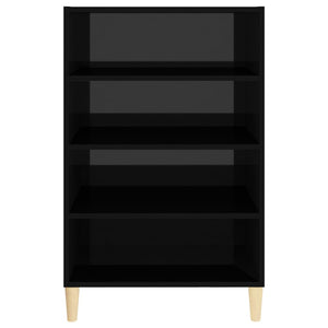 Credenza Nero Lucido 57x35x90 cm in Truciolato 806128