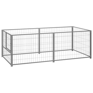 Gabbia per Cani Argento 200x100x70 cm in Acciaio cod mxl 52312