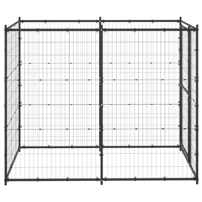 Gabbia per Cani da Esterno in Acciaio 110x220x180 cm 150796