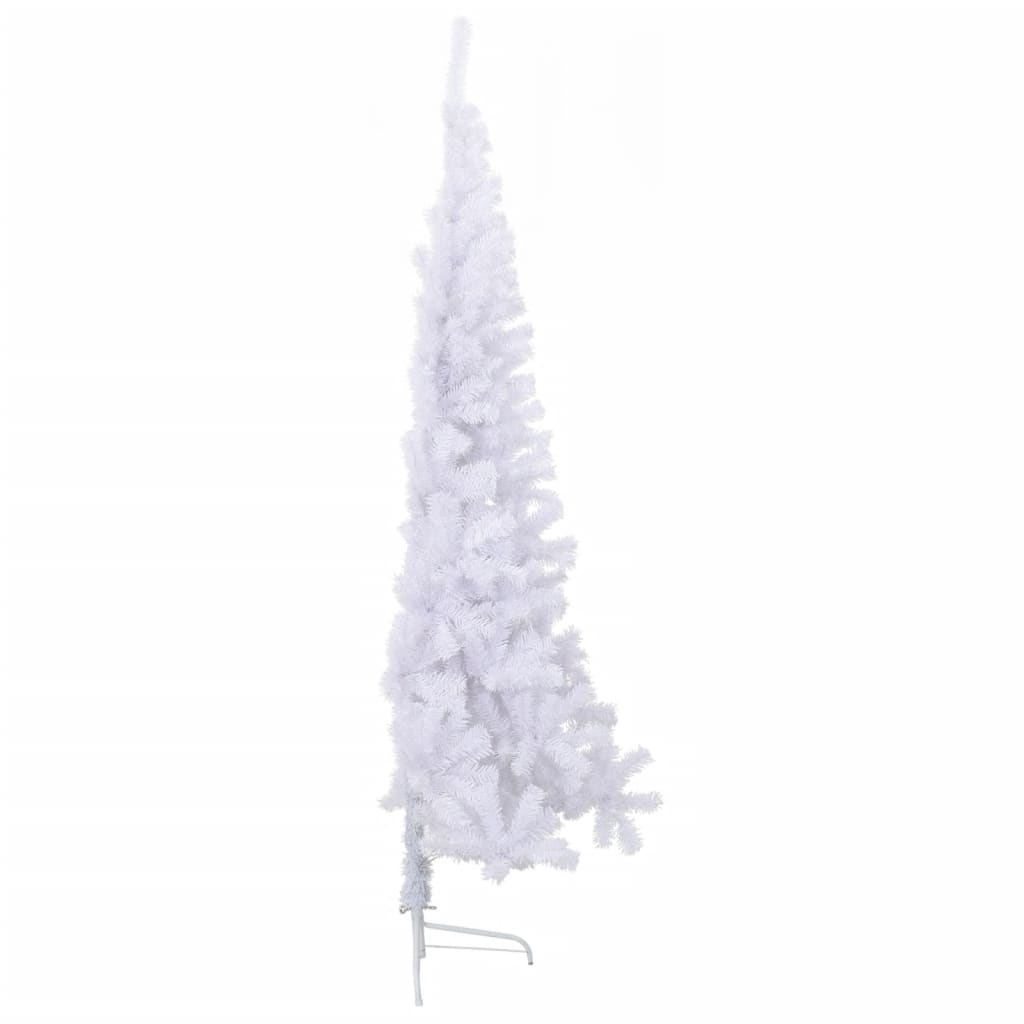 Albero di Natale Artificiale a Metà Supporto Bianco 210 cm PVC 328420