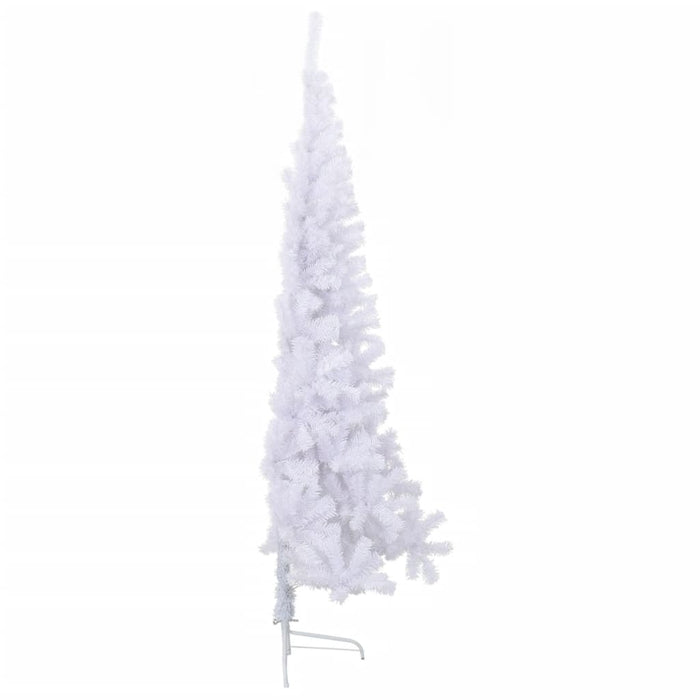 Albero di Natale Artificiale a Metà Supporto Bianco 210 cm PVC 328420