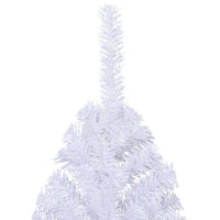 Albero di Natale Artificiale a Metà Supporto Bianco 210 cm PVC 328420