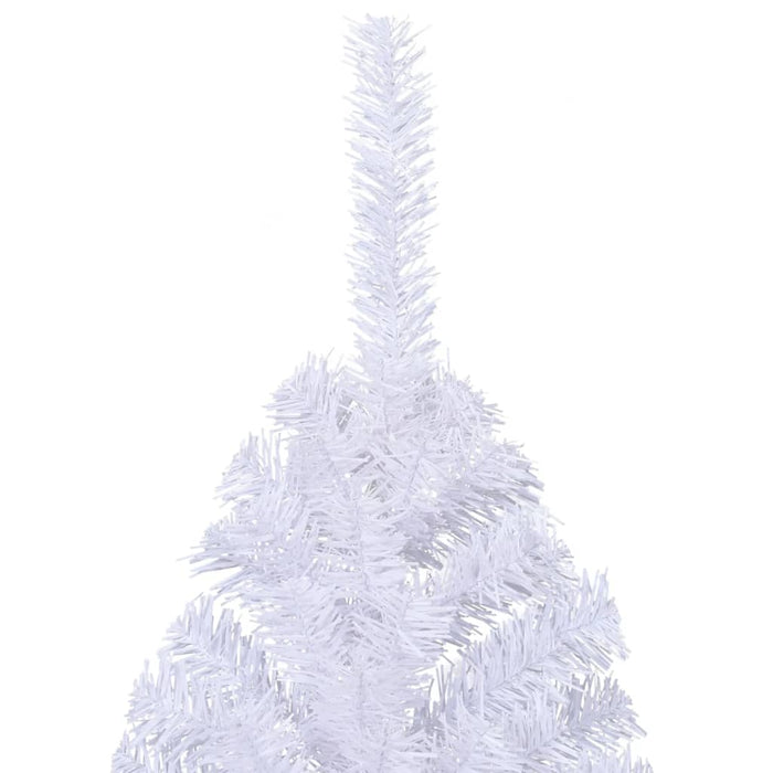 Albero di Natale Artificiale a Metà Supporto Bianco 210 cm PVC 328420