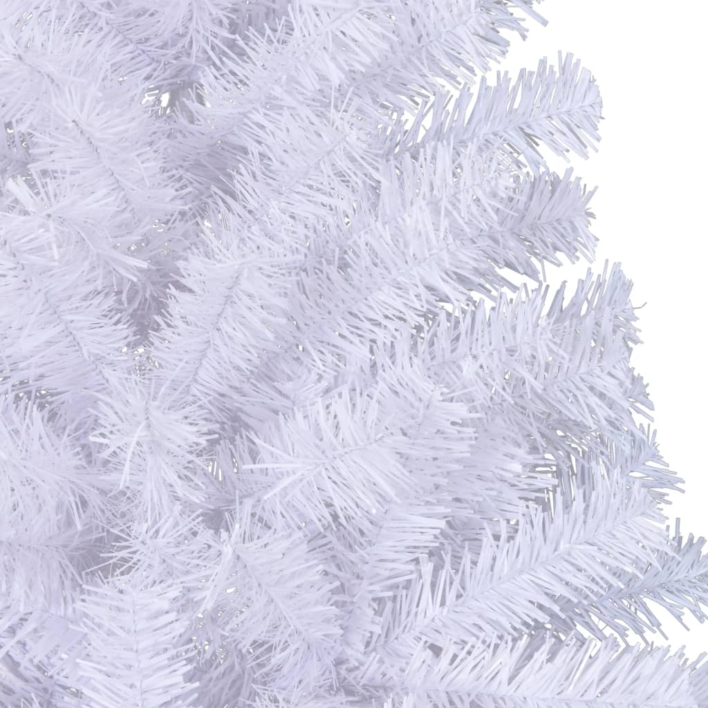 Albero di Natale Artificiale a Metà Supporto Bianco 210 cm PVC 328420