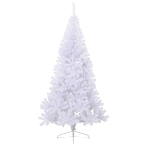 Albero di Natale Artificiale a Metà Supporto Bianco 240 cm PVC