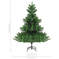 Albero di Natale Artificiale Abete Nordmann Verde 210 cm