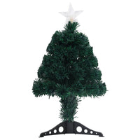 Albero Natale Artificiale con Supporto/LED 64 cm Fibra Ottica 328439