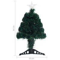 Albero Natale Artificiale con Supporto/LED 64 cm Fibra Ottica 328439