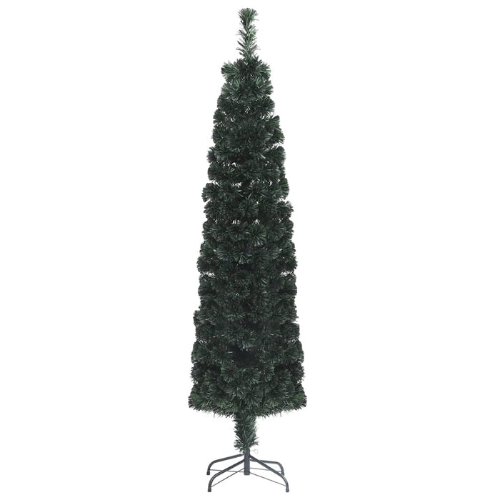 Albero Natale Artificiale Sottile Supporto 180 cm Fibra Ottica cod 10985