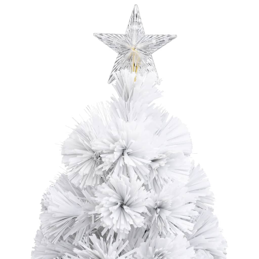 Albero Natale Artificiale con LED Bianco 150 cm in Fibra Ottica 328450