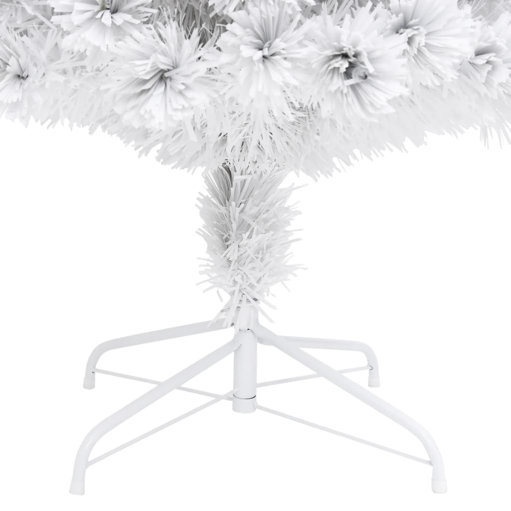 Albero Natale Preilluminato Bianco 210 cm in Fibra Ottica 328452