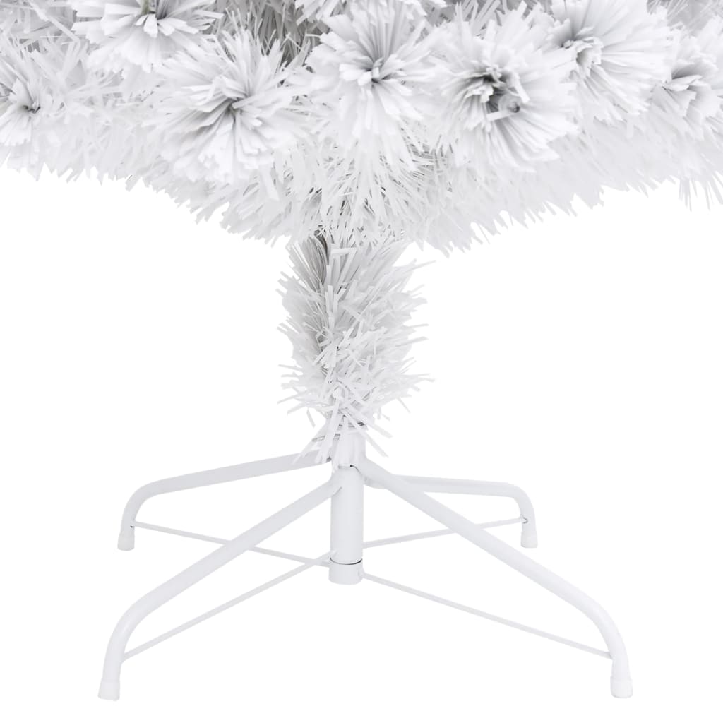 Albero Natale Preilluminato Bianco 240 cm in Fibra Ottica 328453