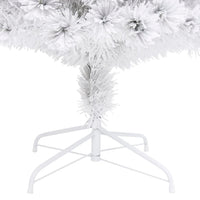 Albero Natale Artificiale LED Bianco 240 cm Fibra Ottica