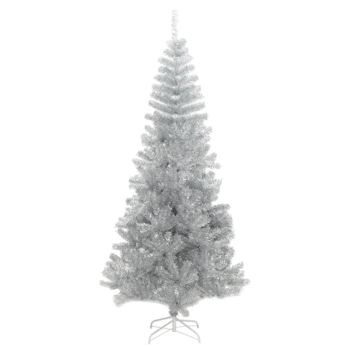 Albero di Natale Artificiale con Supporto Argento 240 cm PET 329188