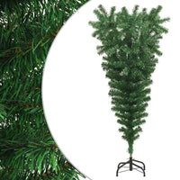 Albero di Natale Artificiale Capovolto con Supporto Verde 120 cm PVC 329172