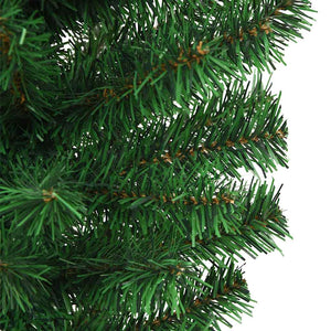 Albero di Natale Artificiale Capovolto con Supporto Verde 120 cm PVC 329172