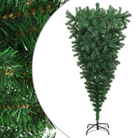 Albero di Natale Artificiale Capovolto con Supporto Verde 210 cm PVC cod mxl 61530