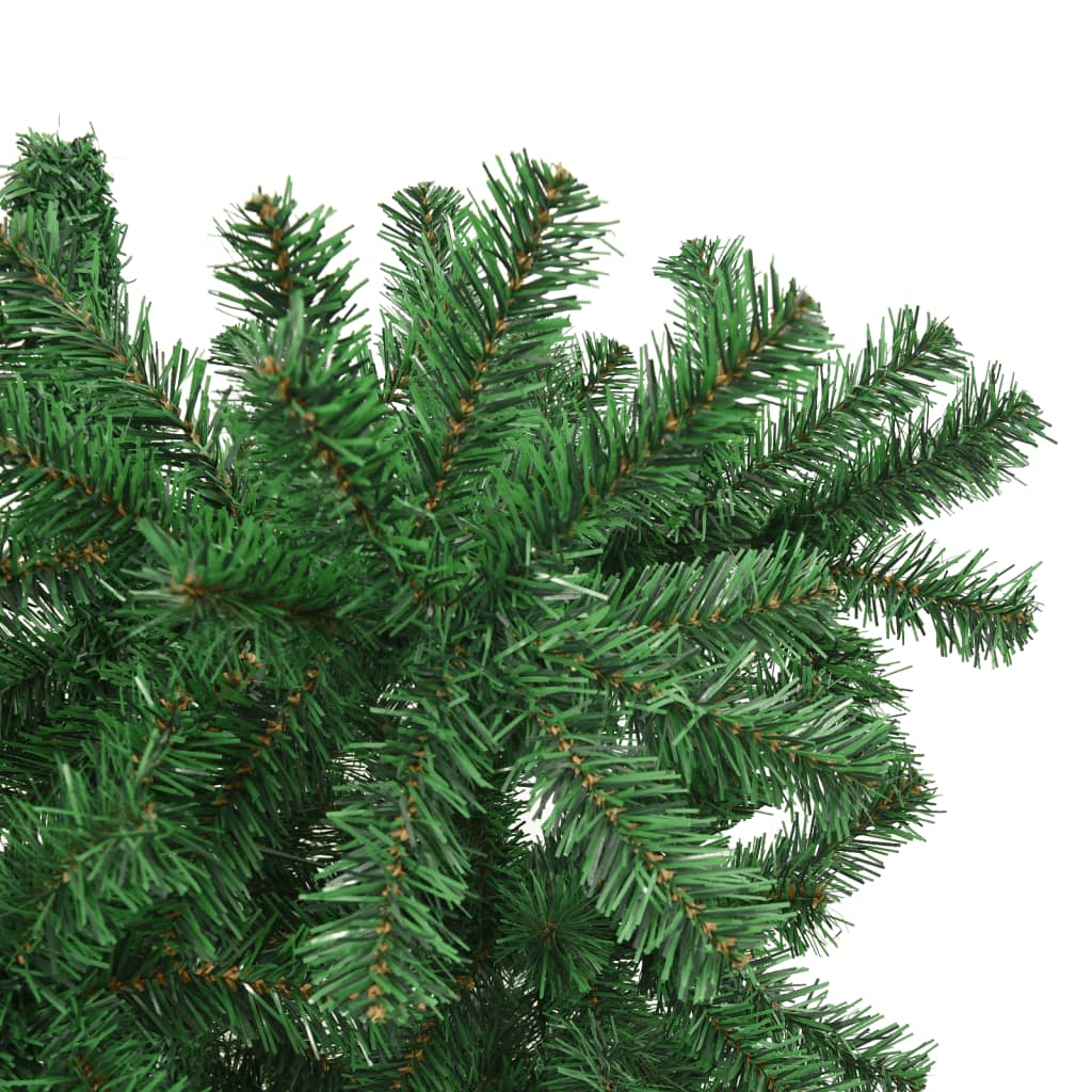 Albero di Natale Capovolto con Supporto Verde 240 cm in PVC 329176