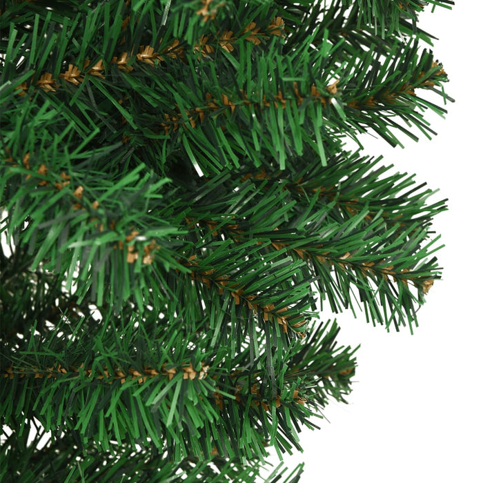 Albero di Natale Capovolto con Supporto Verde 240 cm in PVC 329176