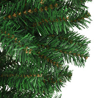 Albero di Natale Capovolto con Supporto Verde 240 cm in PVC