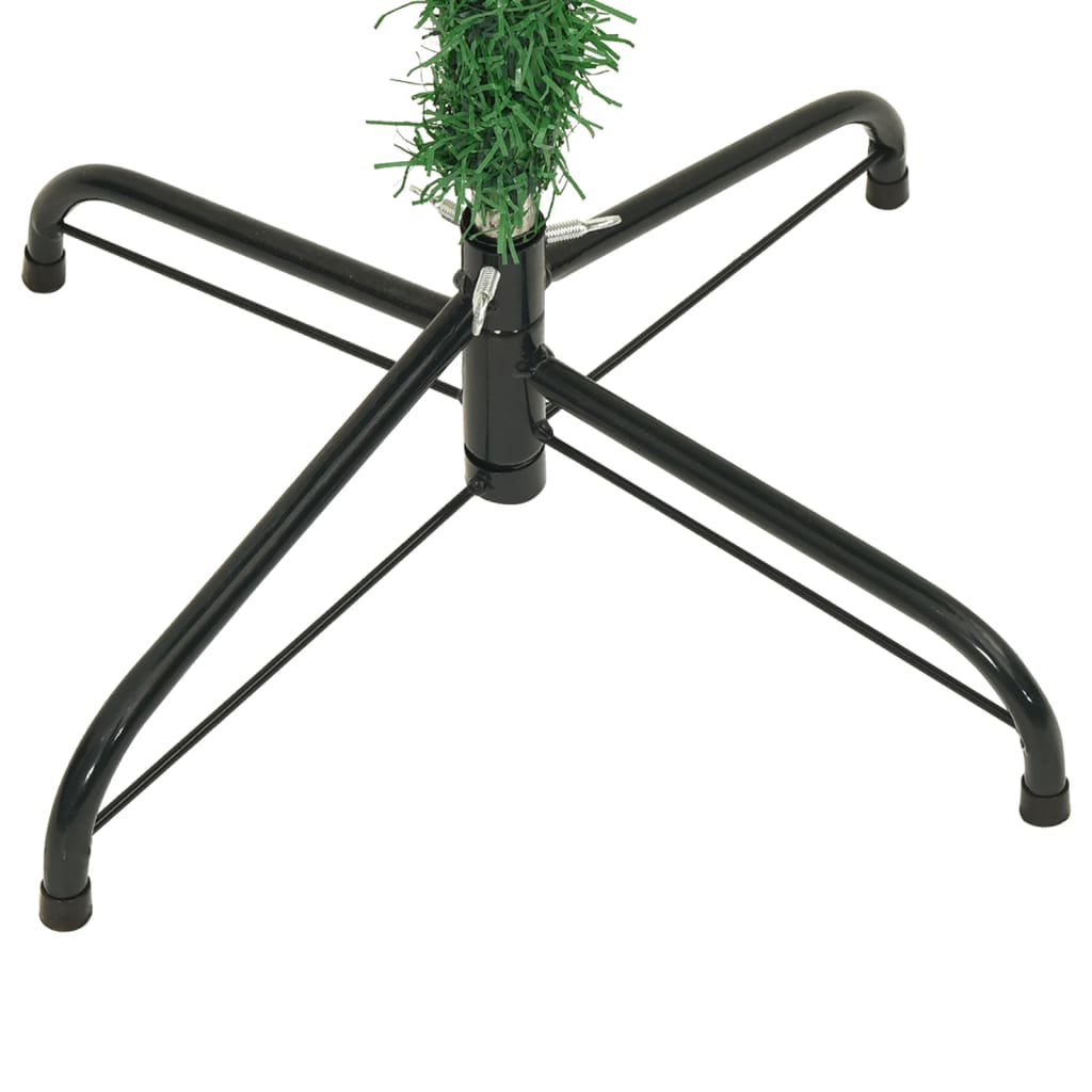 Albero di Natale Capovolto con Supporto Verde 240 cm in PVC