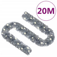 Ghirlanda Natalizia con Luci a LED 20 m Argento 329206