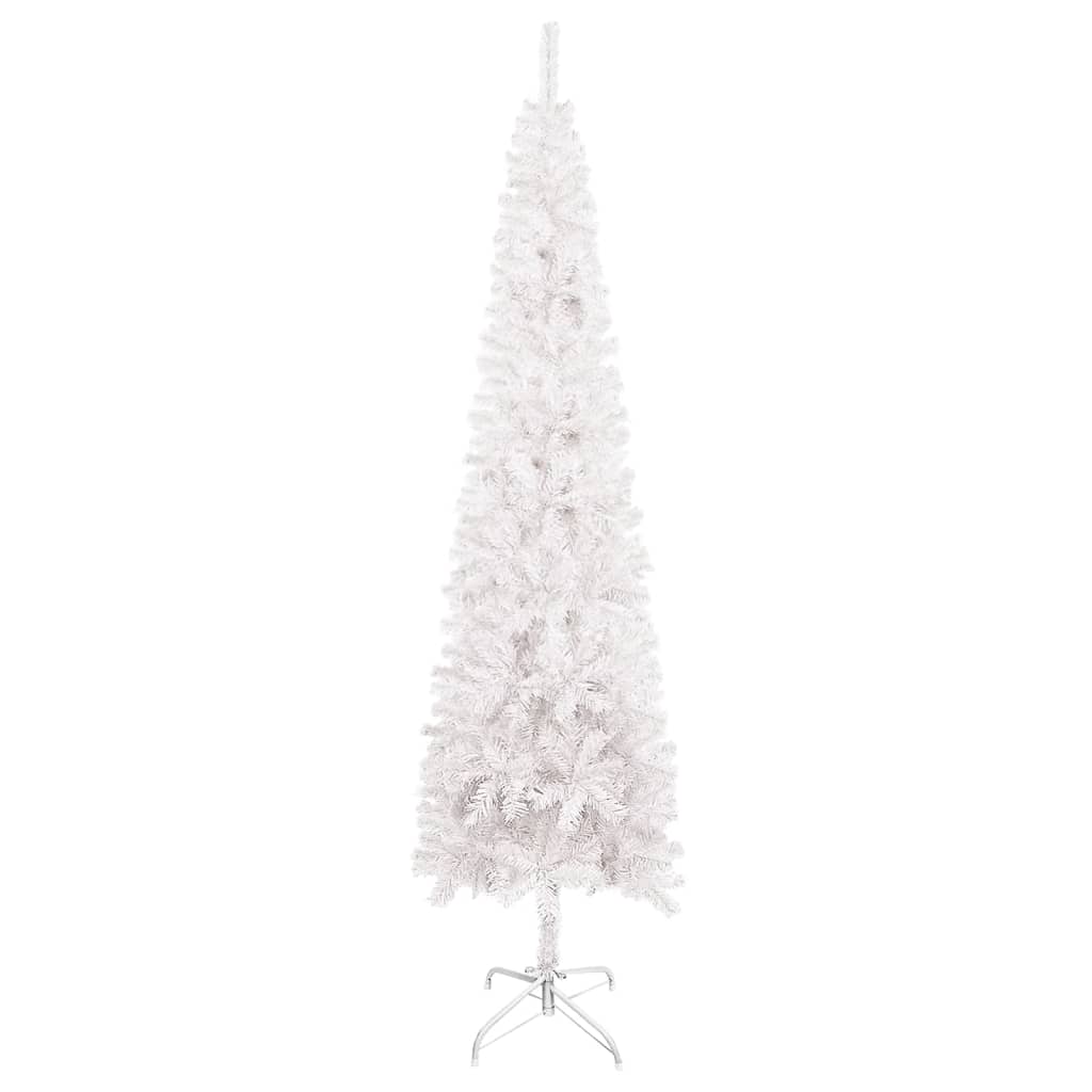 Albero di Natale Sottile Bianco 240 cm 329211