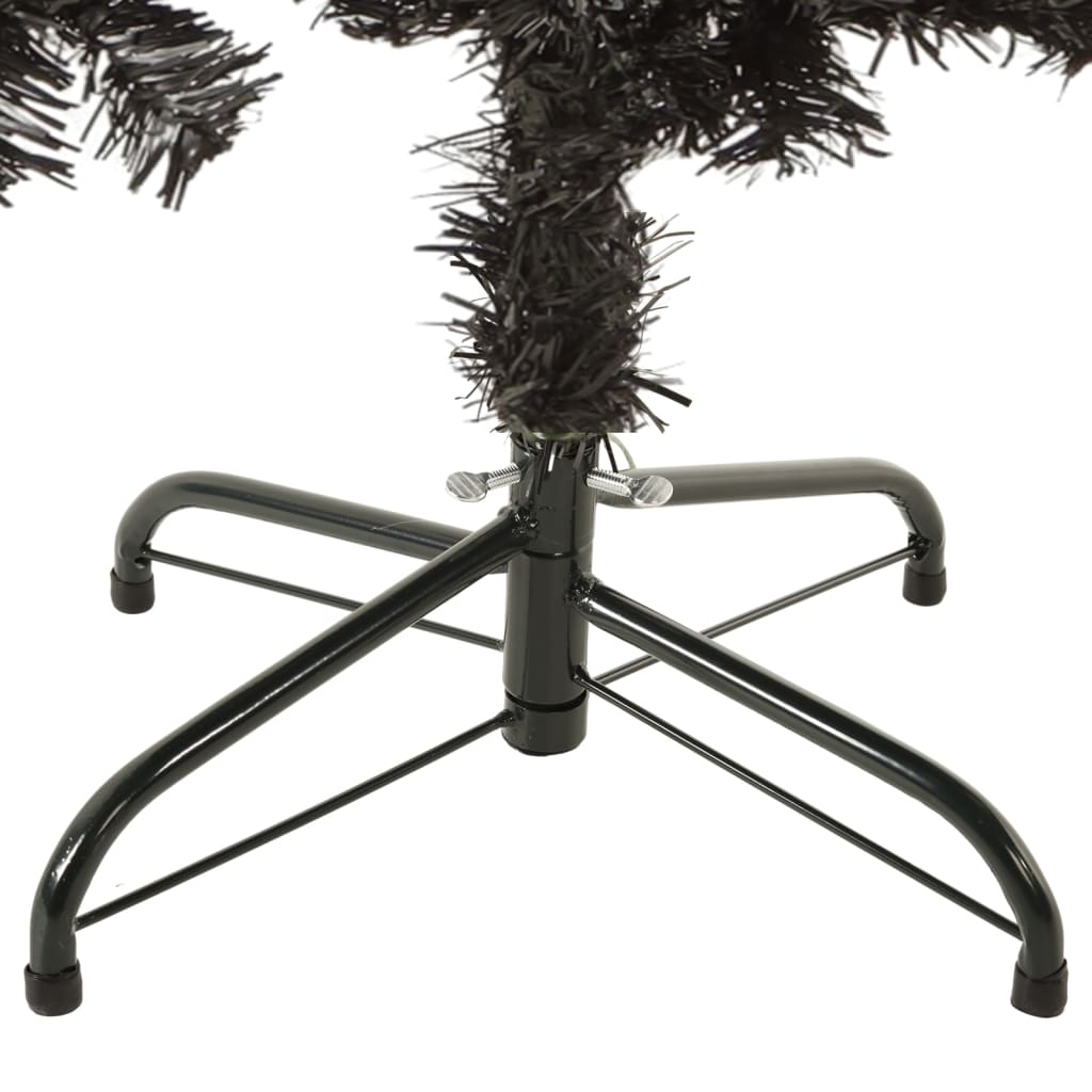 Albero di Natale Sottile Nero 120 cm 329217