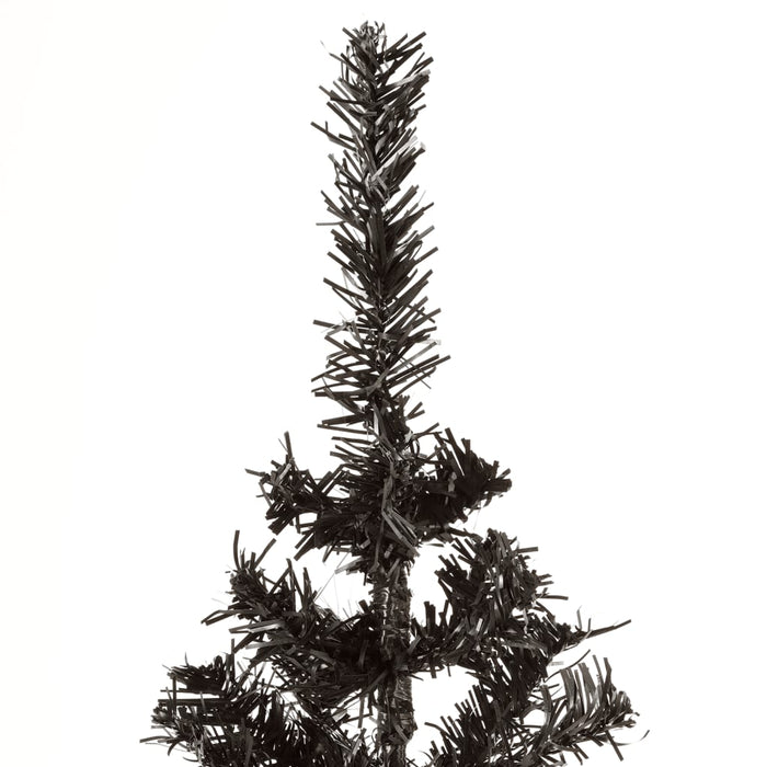 Albero di Natale Sottile Nero 120 cm 329217