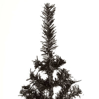 Albero di Natale Sottile Nero 150 cm 329218