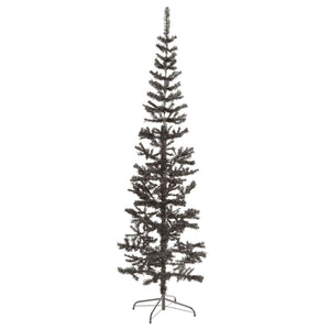 Albero di Natale Sottile Nero 180 cm 329219