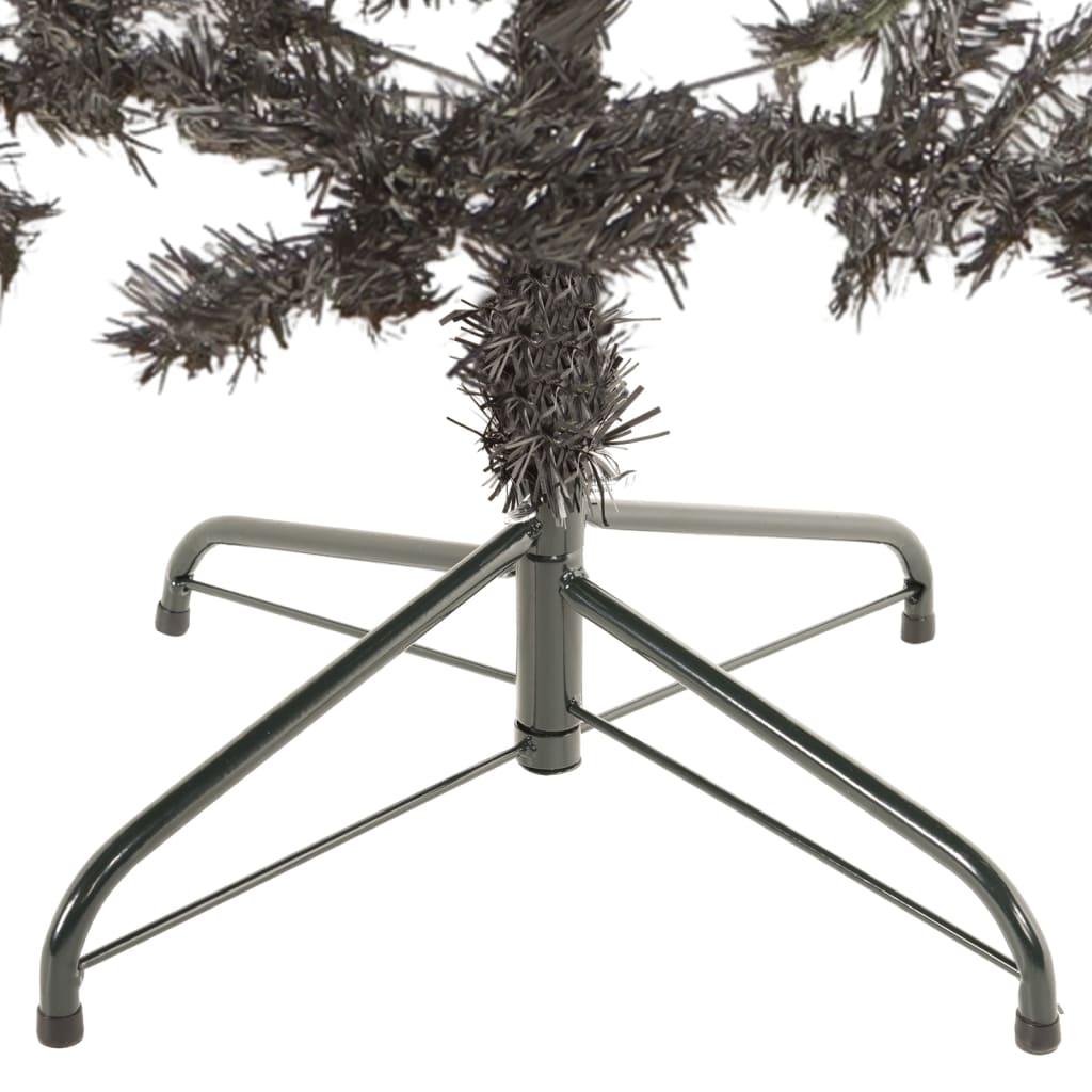 Albero di Natale Sottile Nero 180 cm 329219